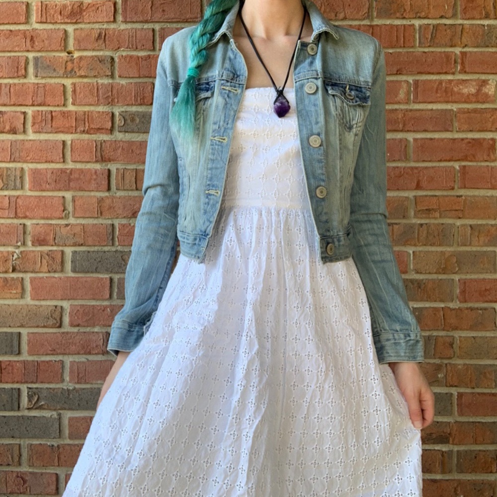 J Crew white eyelet dress